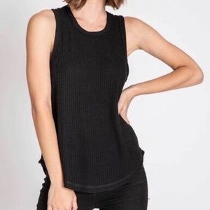 PJ Salvage thermal tank top in black